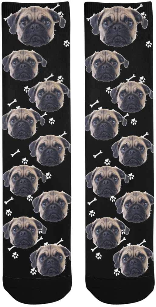 Custom Face Socks, Personalized Dog Lover Pet Photo Picture on Socks Unisex - Image 3