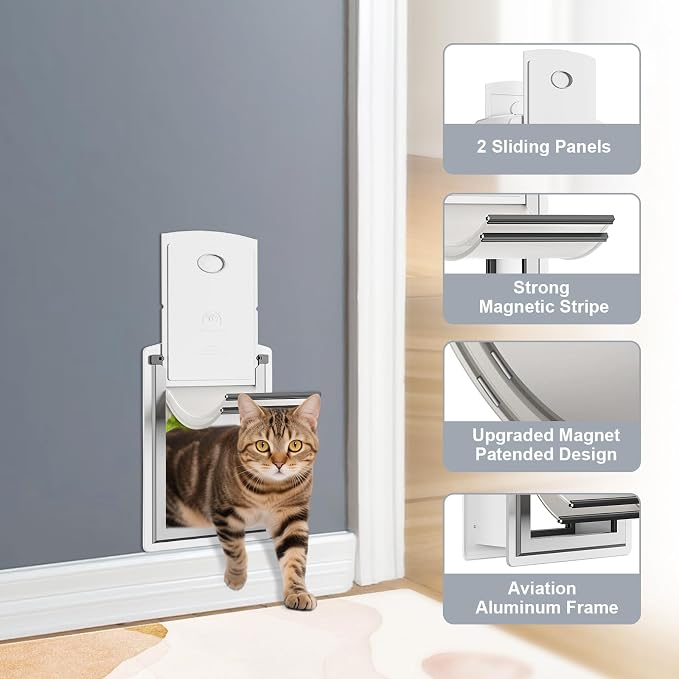 Cat Door for Wall, Energy Efficient Pet Door - Image 2