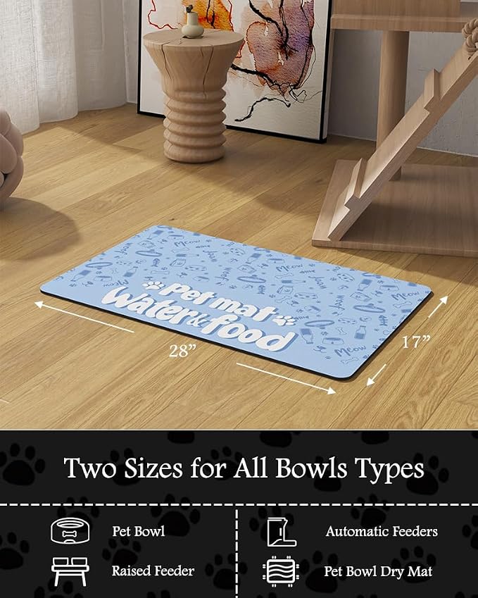 Pet Feeding Mat-Absorbent Dog Mat - Image 7