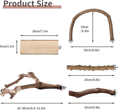 Bird Perches, Bird Perch Chewing Stick Cage Accessories Parrot Climbing - Image 2