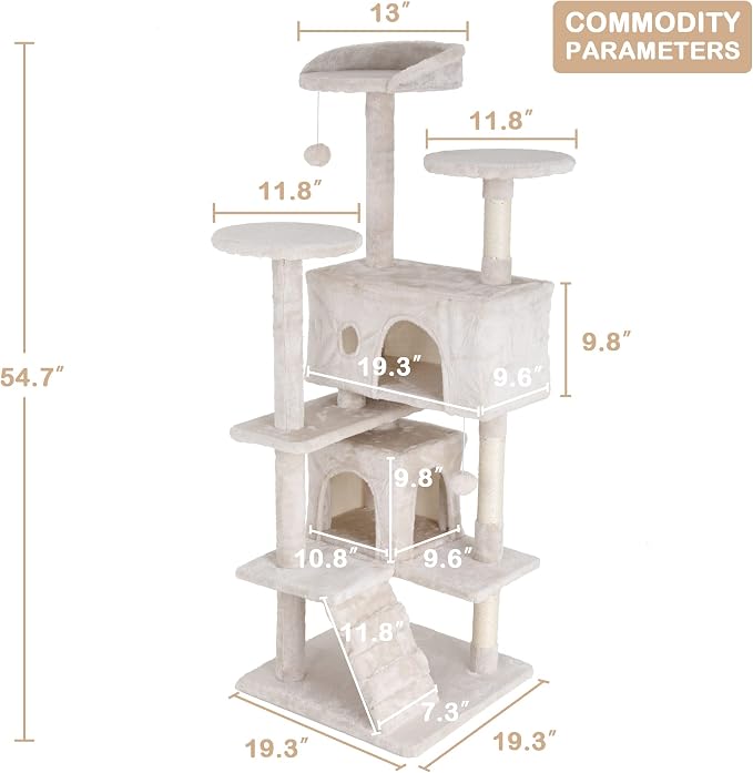 Heavy Duty Cat Tree Tower, Cat Condo, Hanging Ball - Image 6