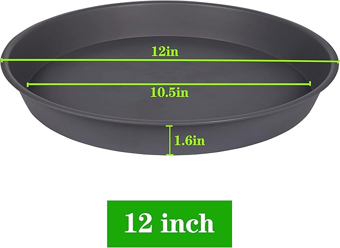2 Pack of Bird Bath Bowl 12", 1.6" Depth, 10 12 inch Birdbath Bowls Dish Only - Image 2
