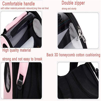 Bird Carrier Clear Parrot Outing Backpack APET Transparent Acrylic Bird Travel - Image 8