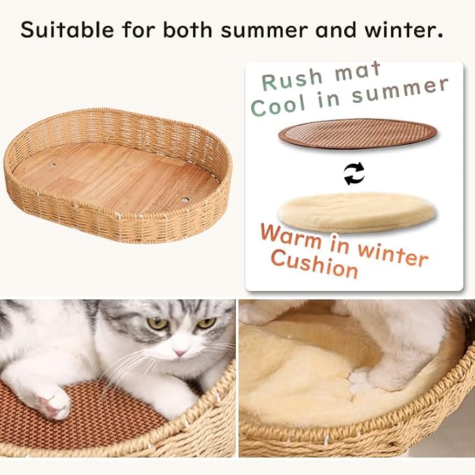 Wood Cat Tree for Large Cats, Modern Cat Tree Tower - Image 10