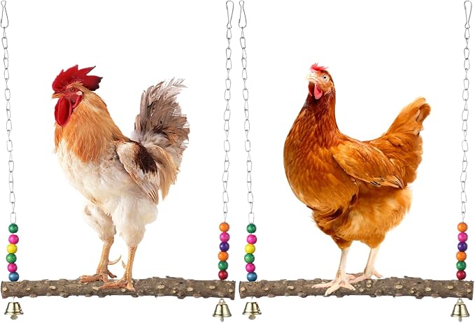 2PCS Chicken Bird Swings by BATTIPAW