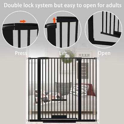 40.55" Tall 1.37" Ultra Narrow Spacing Dogs Pets Baby Gate - Image 6