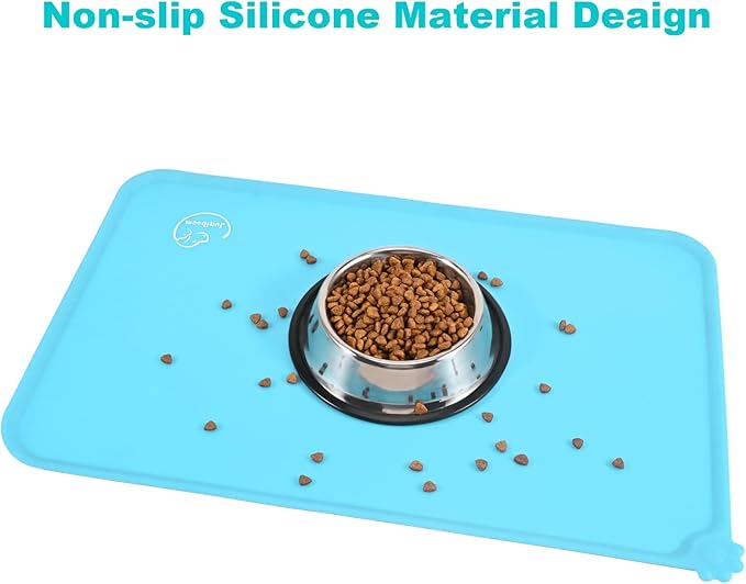 Silicone Waterproof Dog Cat Pet Feeding Mats, Non Slip, Easy Clean Pet Dog Cat - Image 5
