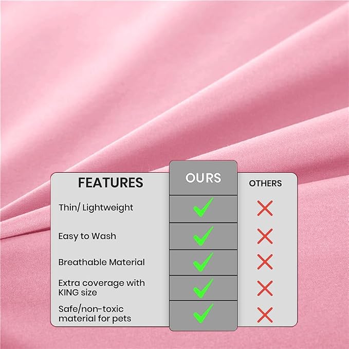 DUJUIKE Waterproof Bed Cover for Dog and Cats, Pet Hair Resistant Bed Sheet - Image 4