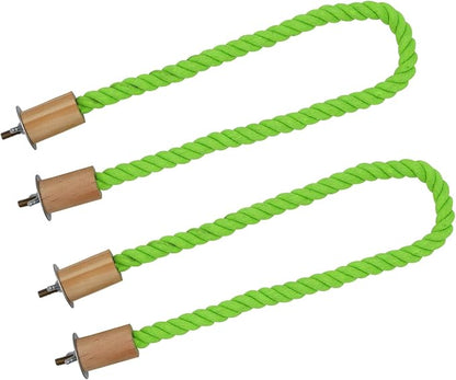 2 Pack Bird Hemp Rope Perch Swing, Bird Cage Stand Pole Accessories, Paw - Image 3