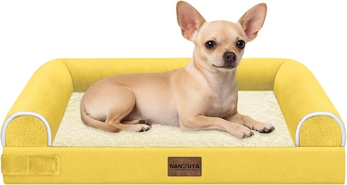 Small Dog Bed Orthopedic Washable: Beds Bolster Small Sized Dogs Bed Egg Crate by Nanuya