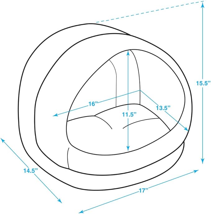 Best Pet Supplies Dog House Bed Crate Mat Tent Indoor Round Soft Plush - Image 4