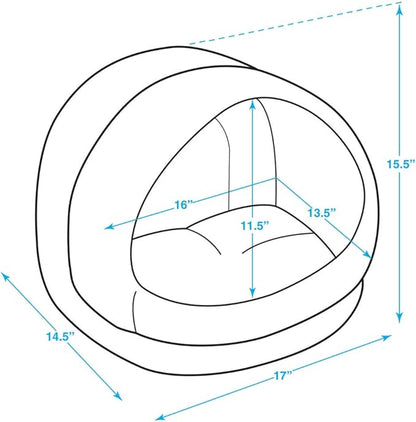 Best Pet Supplies Dog House Bed Crate Mat Tent Indoor Round Soft Plush - Image 4