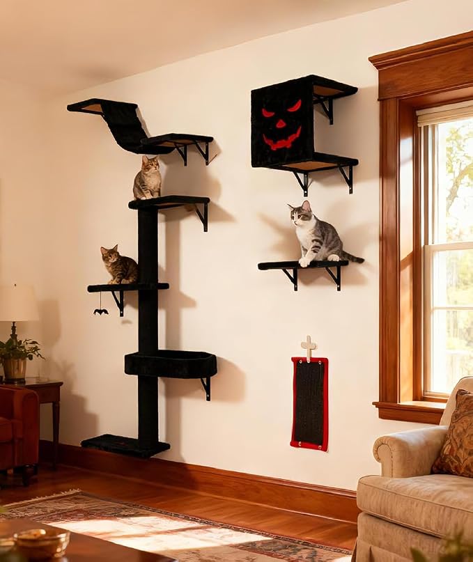 COZIWOW Wall-Mounted Cat Tree | Space-Saving Feline Furniture by COZIWOW