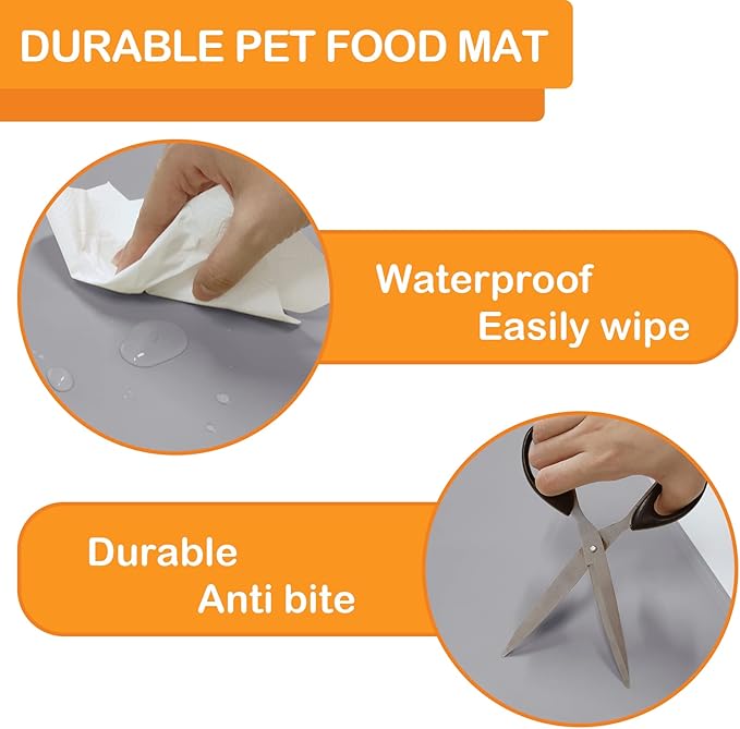 Pet Food Mat Pet Feeding Mat Silicone Placemat - Image 5