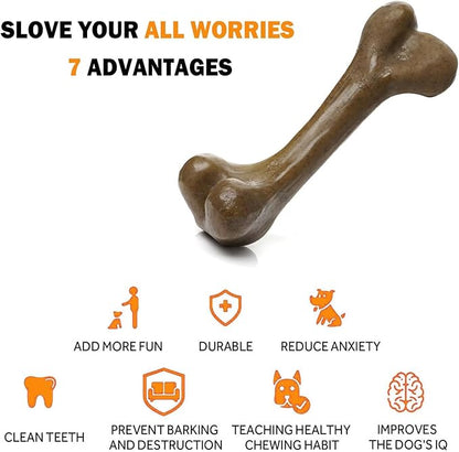 Tough Dog Toys for Aggressive Chewers, Indestructible Dog Toys, Nylon Dog Bones - Image 3