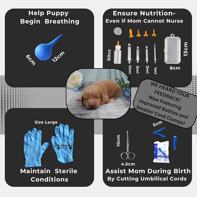 Puppy Whelping Supplies 64 Piece Puppy Whelping Kit - Image 5