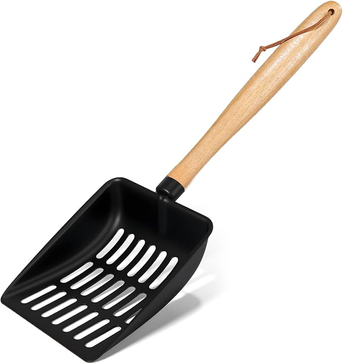 Cat Litter Scoop, Metal Litter Scoop, Heavy Duty Metal Cat Scooper by HANDZEE