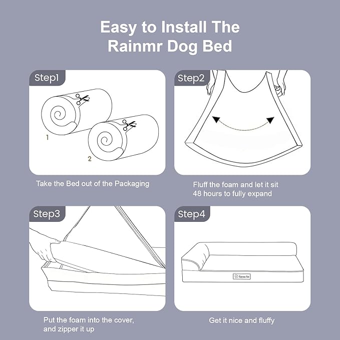 Orthopedic Dog Beds for Large Dogs, Memory Foam Dog Beds Large Sized Dogs - Image 8