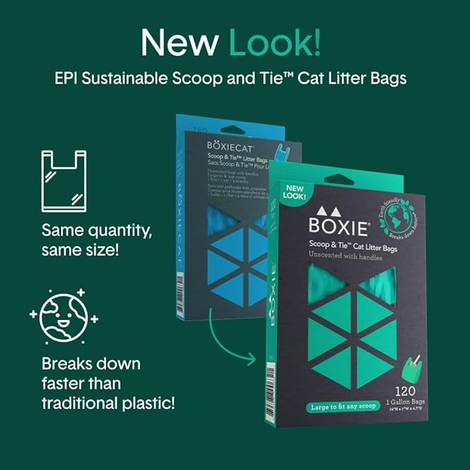 Boxie Sustainable Scoop & Tie Pet Waste Bags, Leak-Proof, Easy-to-Tie Handles - Image 4