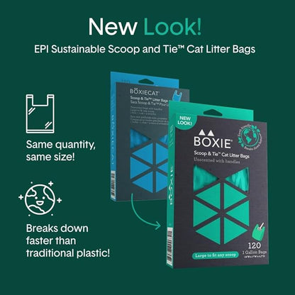 Boxie Sustainable Scoop & Tie Pet Waste Bags, Leak-Proof, Easy-to-Tie Handles - Image 4