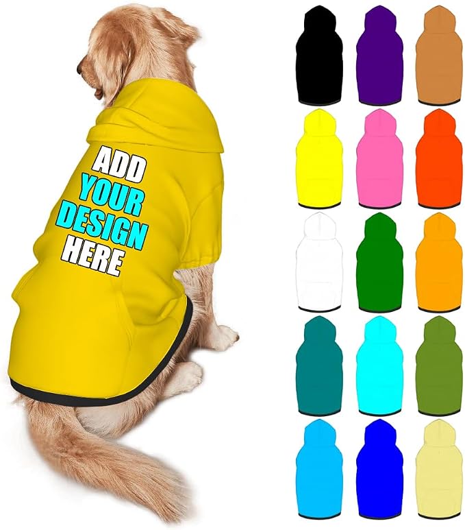 Custom Dog Clothes with Photo Name Logo Personalized Dog Sweaters by Mynvzrk