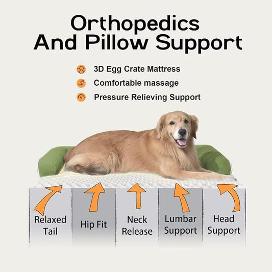 Large Dog Bed Orthopedic Washable - Image 2