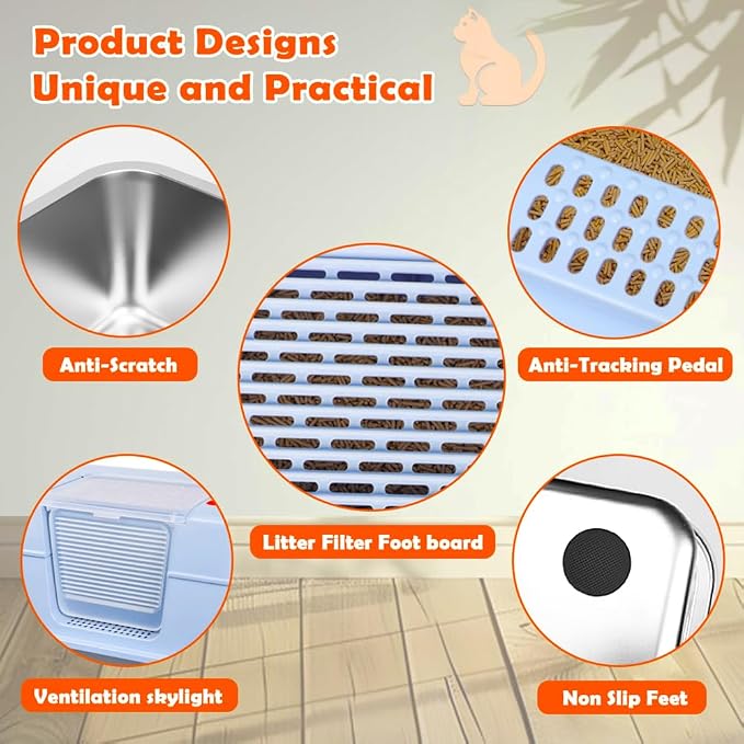Vivifying Stainless Steel Litter Box - Image 8