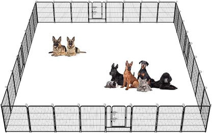 BestPet | Dog Playpen | 32 Inch, 32 Panels | Heavy Duty Metal Pet Exercise Pen by BestPet