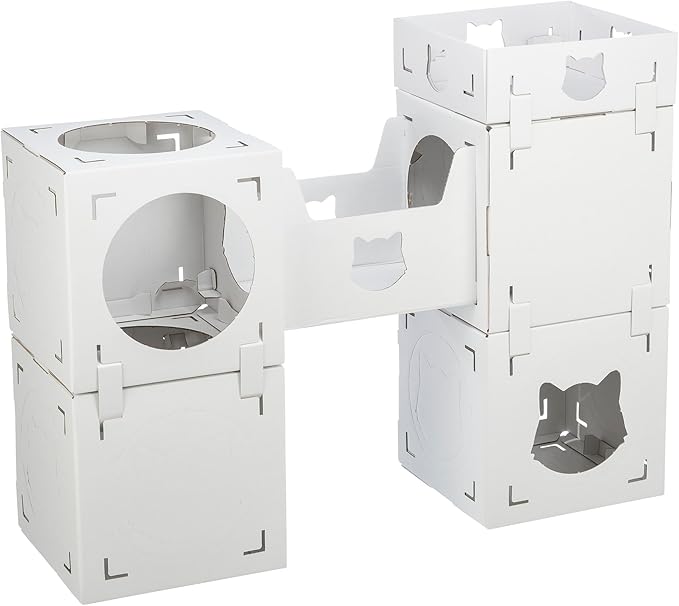 Trixie Casa Cara Modular Cardboard Cat Condo, Corrugated Indoor Cat Condo & by TRIXIE