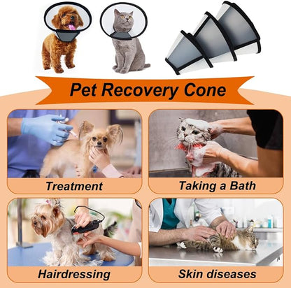 Vivifying Cat Cone, Adjustable Recovery Pet Cone, Three Sizes Lightweight - Image 6