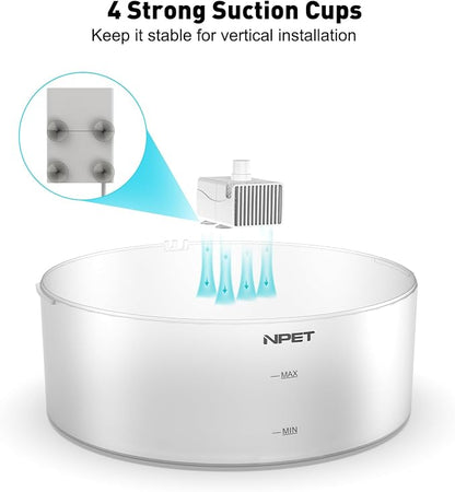 NPET DF10 Dog Water Fountain, 170oz/1.3Gallon/5L Large Automatic Pet Water - Image 3