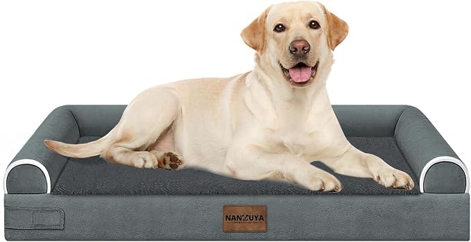 Large Dog Bed Orthopedic Washable: Beds Bolster XL Bed Large Big Dogs Egg Crate by Nanuya