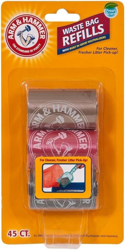 Arm & Hammer 2-in-1 Litter Scoop and Waste Bags Refills, Odor Control by ARMHAMMER