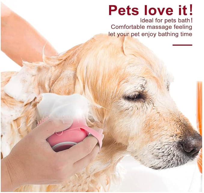 Pet Bath Massage Brush Puppy Dog Cat Grooming Cleaning Soft - Image 3