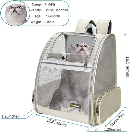 Texsens Pet Backpack Carrier for Small Cats Dogs | Ventilated Design, Safety - Image 2