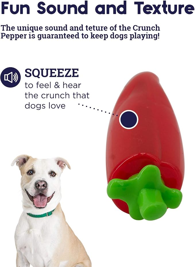 Petstages Crunch Veggies Pepper Dog Chew Toy - Image 4