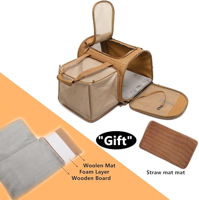 Pet Backpack Carrier for Small Dogs Medium Cats, Breathable and Collapsible - Image 3