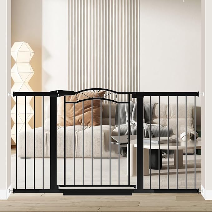 Fairy Baby 57.1"-59.8" Extra Wide Baby Gates by FairyBaby