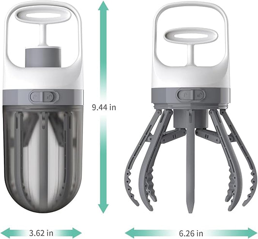 Pooper Scooper for Dogs, 【No Warm Poo in Hand】 Portable 2 in 1 Dog Waste - Image 2