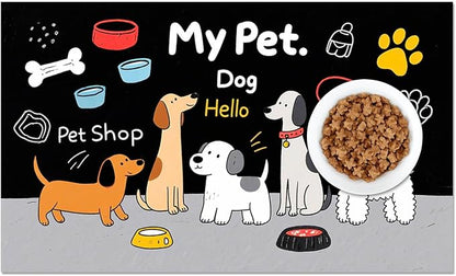 Funning My Pet Dog Pattern Dog Feeding Mat Pet Food Mat - Image 8