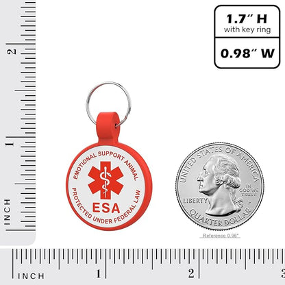 ESA Dog Tag, QR Code Dog Tag, Modifiable Free Pet Online Profile, Scannable QR - Image 4