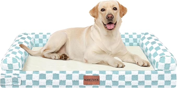 Large Dog Bed Orthopedic Washable: Beds Bolster XL Bed Large Big Dogs Egg Crate by Nanuya