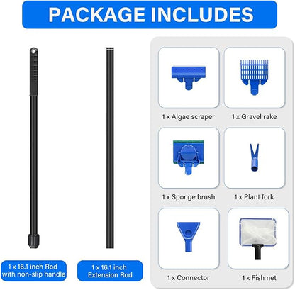 5 in 1 Fish Tank Cleaner Kit Aquarium Cleaning Tools - Image 7