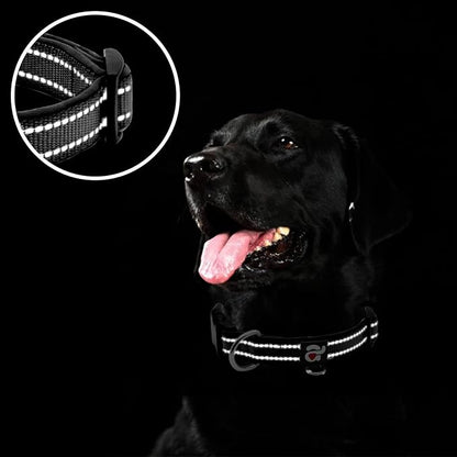 azuza Reflective Dog Collar, Soft Neoprene Padded Pet Collar - Image 4