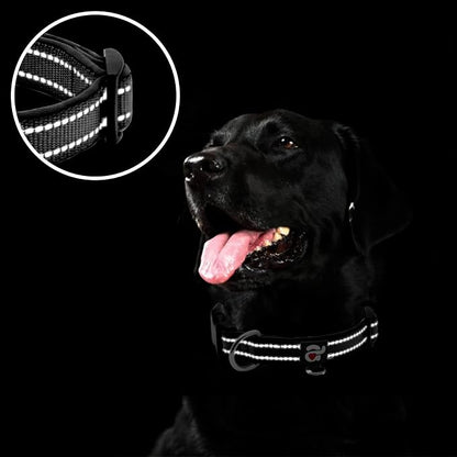 azuza Reflective Dog Collar, Soft Neoprene Padded Pet Collar - Image 4