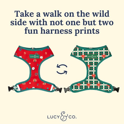 Lucy & Co. Cute Reversible Dog Harness Walking Halter - Image 5
