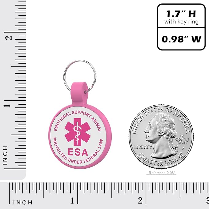 ESA Dog Tag, QR Code Dog Tag, Modifiable Free Pet Online Profile, Scannable QR - Image 4