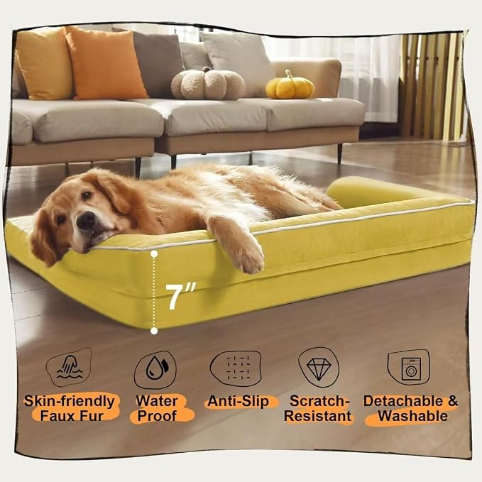 Large Dog Bed Orthopedic Washable - Image 6