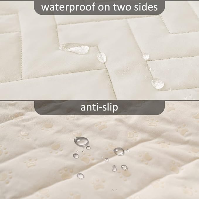 fuguitex Waterproof Dog Bed Cover Couch Cover, Anti-Slip Cat Mat Pet Pad Blanket - Image 3