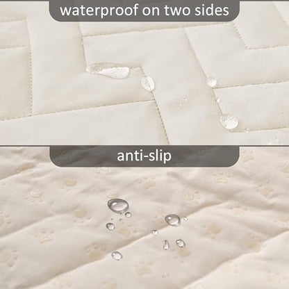 fuguitex Waterproof Dog Bed Cover Couch Cover, Anti-Slip Cat Mat Pet Pad Blanket - Image 3
